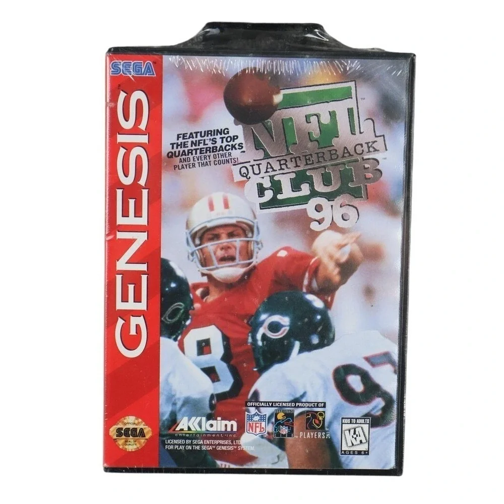 Brand‎ New Factory Sealed NFL Quarterback Club 96 Sega Genesis Acclaim Sports